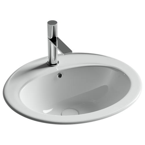 Раковина Ceramica Nova SUN 57 см CN6079 встраиваемая цвет белый