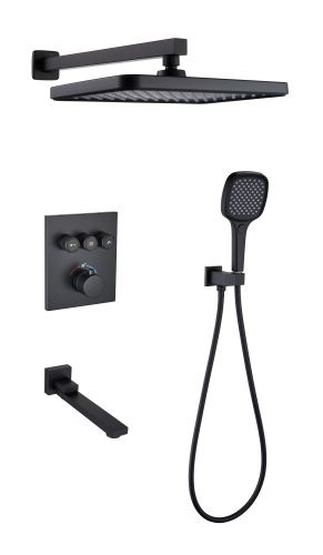 Душевая система ALMAes Como TVZ-8804 встраиваемая цвет черный