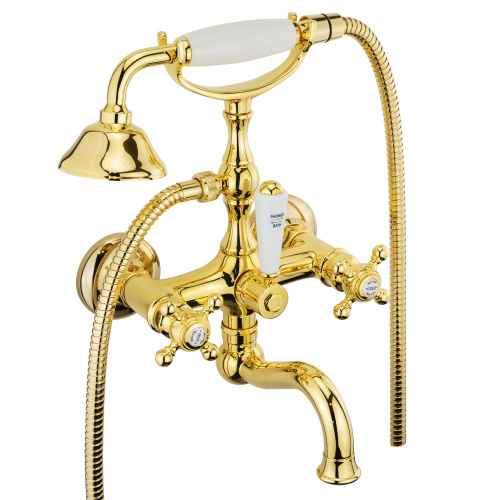 Смеситель для ванной Migliore ARCADIA 18394 настенный золото