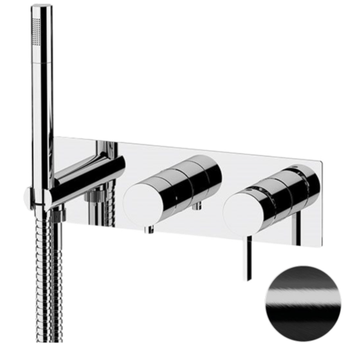 Смеситель для душа Remer Metrica MC97D3CFP встраиваемый в стену черный