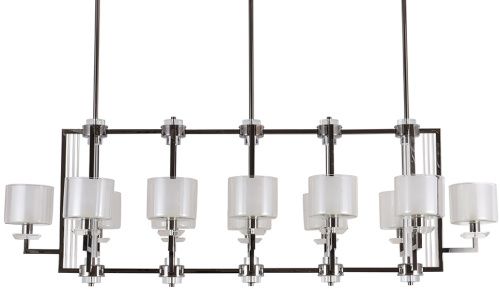 Люстра на штанге Newport 4400 4408+4/S black glossy