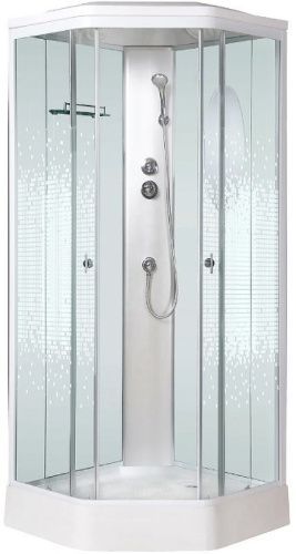 Душевая кабина Niagara Ultra 23060154 90х90 пятиугольная с крышей ориентация универсальная