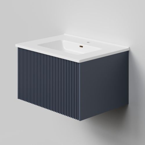 Тумба под раковину La Fenice Terra FNC-01-TER-BG-60 59х45х35 подвесная цвет синий матовый