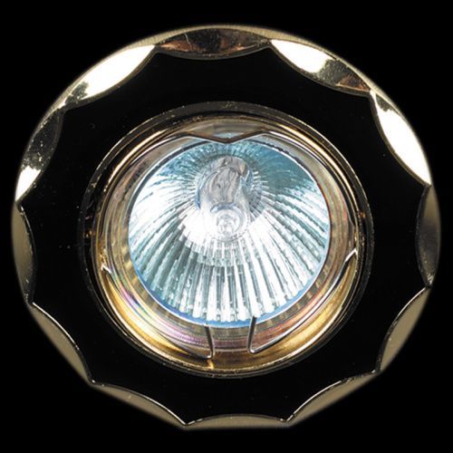 Светильник встраиваемый Reluce 01001-9.0-001AK MR16 BK+GD