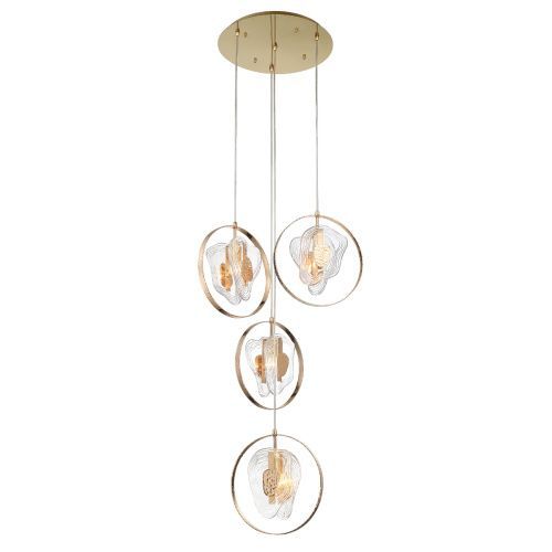 Светильник подвесной Delight Collection Cowley (Цовлеы) P60669-4 gold/clear