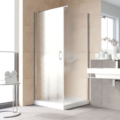 Душевой уголок Vegas-Glass EP-Fis LUX EP-Fis LUX 80*110 08 02 L 110х80 стекло рифленое профиль хром без поддона