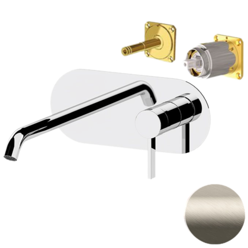 Смеситель для раковины Remer Metrica MC15LKBXV встраиваемый в стену нержавеющая сталь