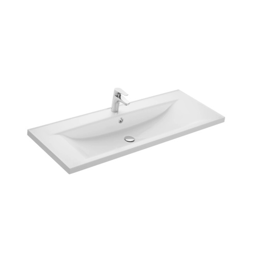 Раковина Aquaton Айрис 120 см 1A729631AG010 накладная цвет белый