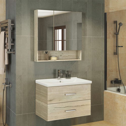 Зеркало-шкаф Comforty Парма 00004143489CF 80х80