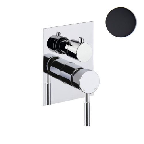 Смеситель для ванны и душа Webert Rimini RI880601560 настенный черный