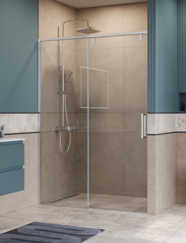Душевая дверь BelBagno SOFT CLOSE-1 SOFT_CLOSE-1-BF-1-140-C-Cr 140х200 стекло прозрачное профиль хром