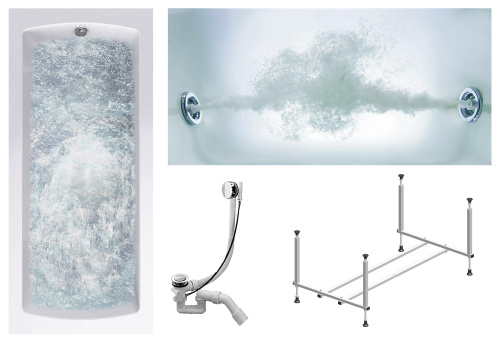 Ванна акриловая гидромассажная Timo RITTA RITTA1880-KT18-SPV1505-T-CM 180х80 пристенная прямоугольная с каркасом Ванна акриловая гидромассажная Timo RITTA RITTA1880-KT18-SPV1505-T-CM 180х80 пристенная прямоугольная с каркасом