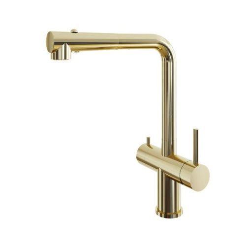 Смеситель для кухни Grandex Aqua Integra-SP 9020491 на мойку золото