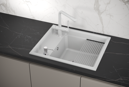 Кухонная мойка Granula Kitchen Space 6004, АРКТИК 60x51 цвет арктик