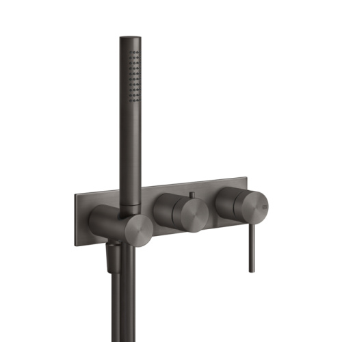 Смеситель для ванны Gessi Gessi316 54038#707 встраиваемый в стену черный (внешняя часть)