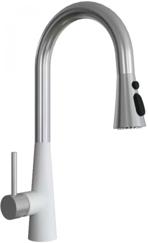 Смеситель для кухни Florentina Вита Pro 313.29Н.1223.201 на мойку белый