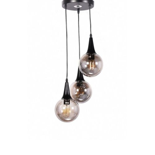 Люстра подвесная Lumina Deco Rocherro (Роцхерро) LDP 11191-3 BK