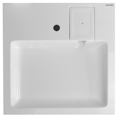Раковина из литьевого мрамора Azario Slim CS00086608 60х60 подвесная цвет белый