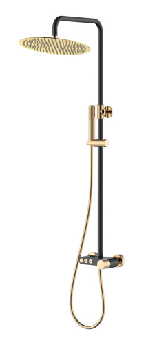 Душевая стойка Boheme Stick 128-BG.2 настенная цвет золото