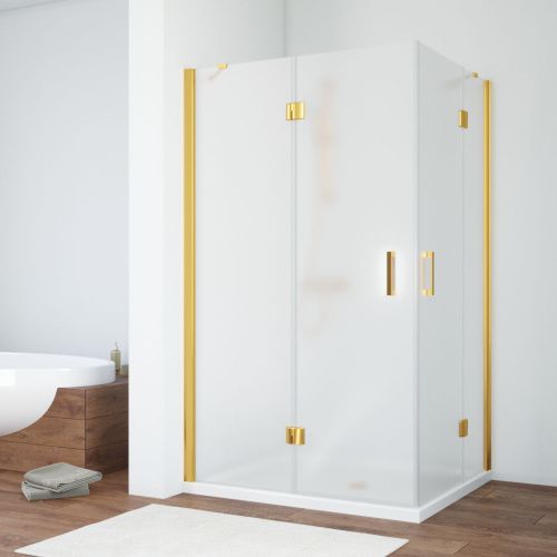 Душевой уголок Vegas-Glass AFA-F TUR+NOVO AFA-F TUR NOVO h1890 90*80 09 10 L 90х80 стекло матовое профиль золото без поддона