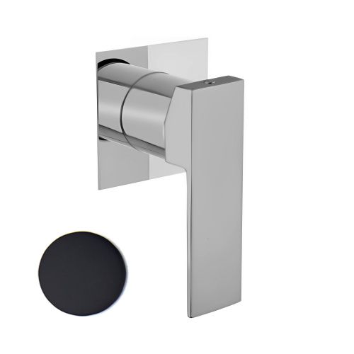 Смеситель для ванны и душа Webert Pegaso PE880101560 встраиваемый в стену черный