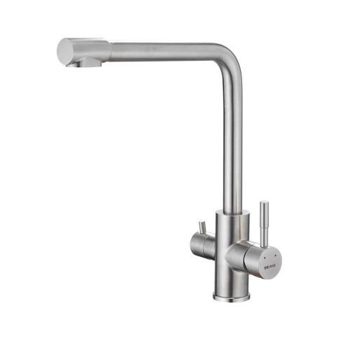 Смеситель для кухни Shevanik S868B на мойку сатин