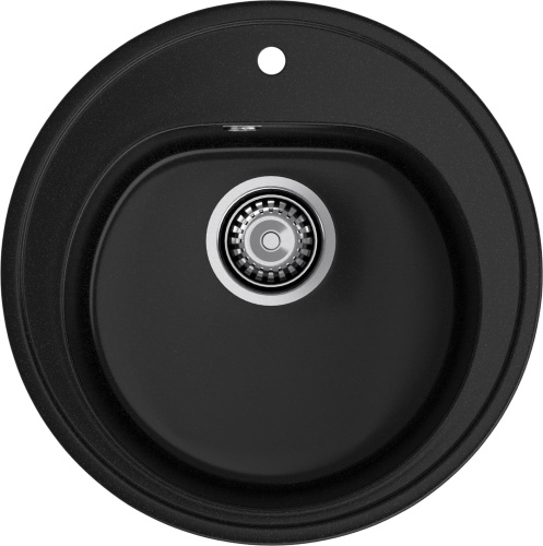Кухонная мойка Granfest Rondo R-510 черный 51х51 цвет черный