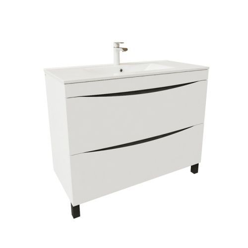 Тумба с раковиной IDDIS Cloud CLO10WFi95K 100х47х81 напольная цвет белый