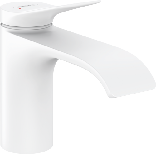 Смеситель Hansgrohe 75010700 на раковину/столешницу белый матовый без термостата