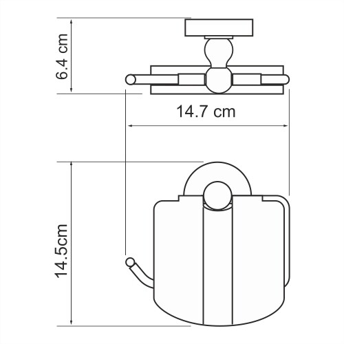 Бумагодержатель WasserKRAFT 7725 - фото 4