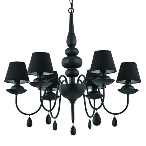 Люстра подвесная Ideal lux Blanche Nero (Бланцхе Неро) Blanche SP6 Nero