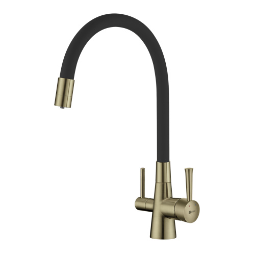 Смеситель для кухни LeMark Comfort LM3075B на мойку бронза