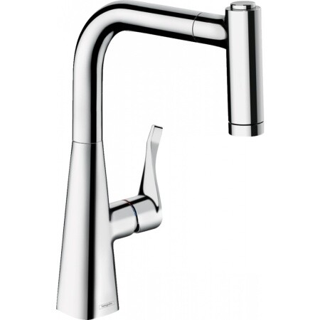 Смеситель для кухни Hansgrohe Metris M71 73800000 на раковину/столешницу хром