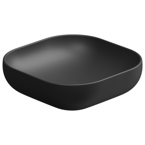 Раковина керамическая GSG Ceramic Design Easy EALAVQU45003 45х45 накладная цвет черный матовый