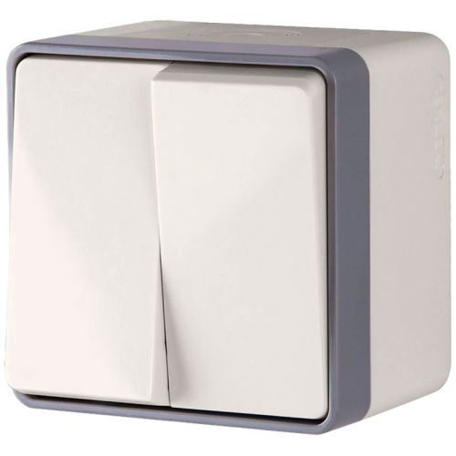 Выключатель двухклавишный Werkel Gallant Ivory (Галлант Иворы) 4690389102271