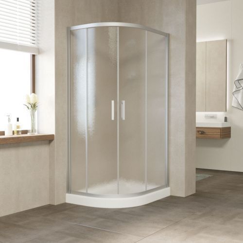 Душевой уголок Vegas-Glass ZS-F TUR+NOVO ZS-F NOVO h2000 110*90 07 02 110х90 стекло рифленое профиль хром матовый без поддона