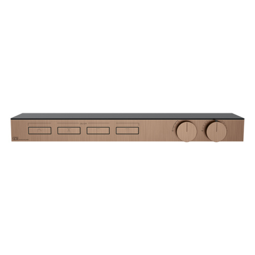 Смеситель для душа Gessi Hi-Fi 63026#708 встраиваемый в стену медь с термостатом (внешняя часть)