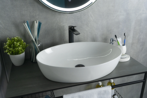 Раковина Gid Lago 61 см 51148 накладная цвет белый