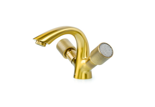 Смеситель Boheme Royal Cristal 311-Royal/CRST на раковину бронза
