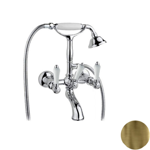 Смеситель для ванны Nicolazzi Petit Mont Blanc 1402BZ78 настенный бронза без термостата