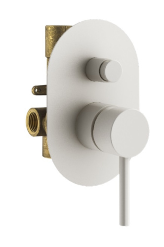 Смеситель для душа Plumberia Selection Ixo KIT1001BO встраиваемый белый матовый