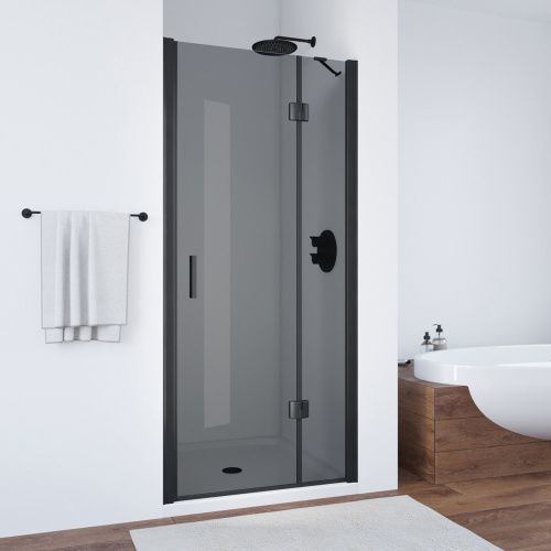 Душевая дверь Vegas-Glass AFP TUR+NOVO AFP NOVO 120 02М 07 R 120х189 стекло тонированное профиль черный матовый