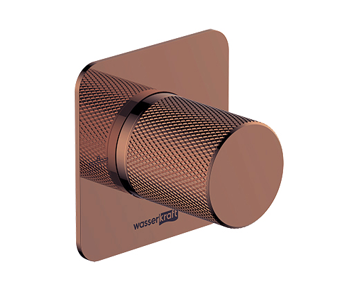 Переключатель на 2 выхода WasserKRAFT Paar 8800 A309 встраиваемый золото розовое