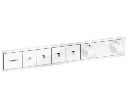 Смеситель Hansgrohe 15382700 настенный встраиваемый белый матовый с термостатом