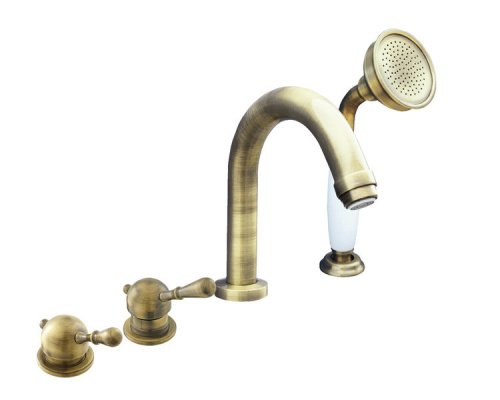 Смеситель RavSlezak LABE L462.5PSM на борт ванны бронза