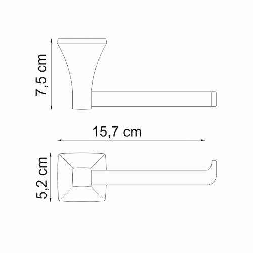 Бумагодержатель WasserKRAFT 2596 - фото 3