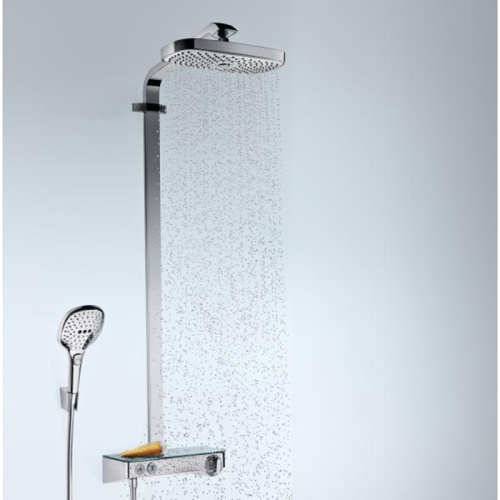 Душевая стойка Hansgrohe Raindance Select 27126400 настенная цвет хром/белый с термостатом