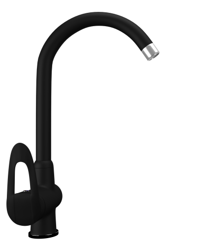 Смеситель для кухни Ulgran Quartz UQ-006-07 на раковину уголь без термостата