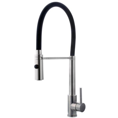 Смеситель для кухни Fashun A54111-7 на мойку сатин/черный