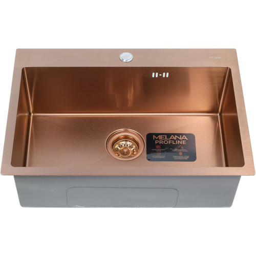 Кухонная мойка Melana ProfLine D6545HC бронза 65x45 цвет бронза